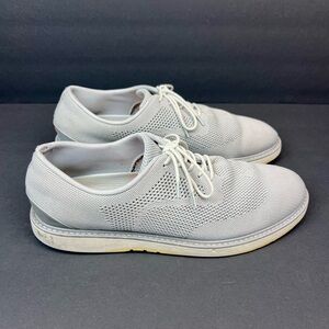 "SWIMS" Mens Barry Oxford Light Gray/Faded Lemon Mesh Dress Lace Up Size 11